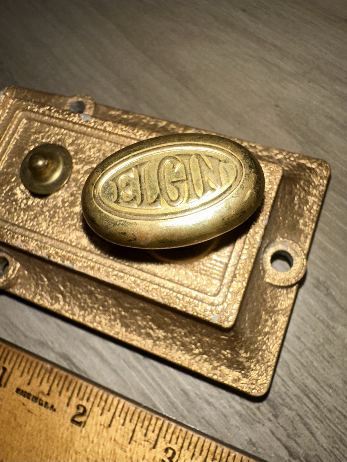 Antique Elgin Deadbolt Latch Surface Mount Working