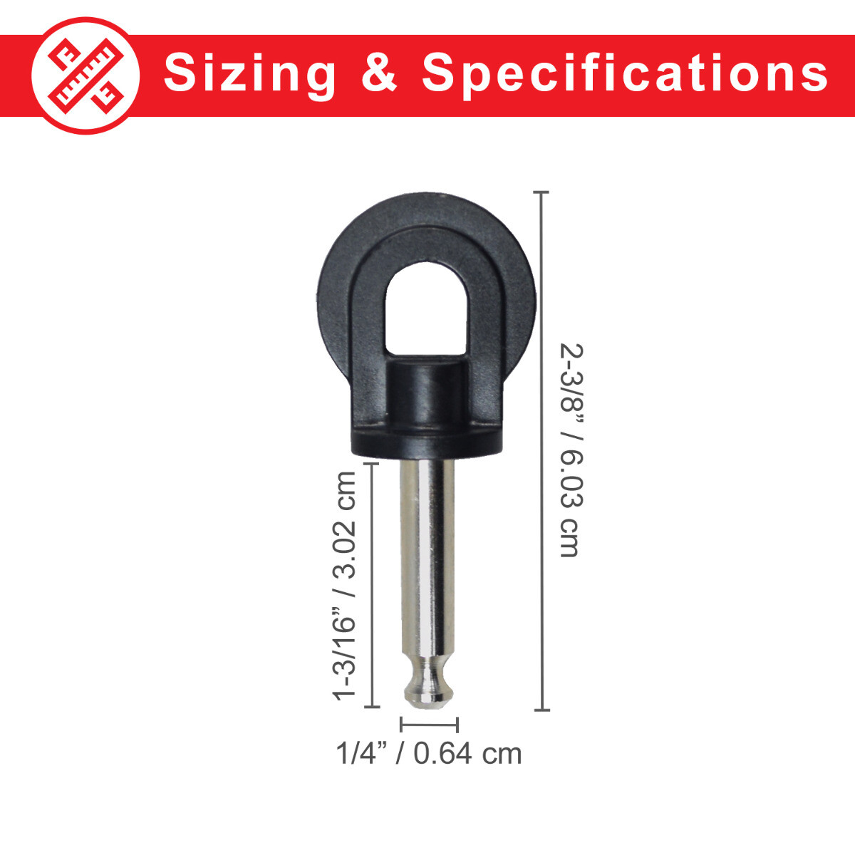 Key (Stereo Plug Style) with Loop Head for Pride Mobility Scooters (KEYSCO1005)