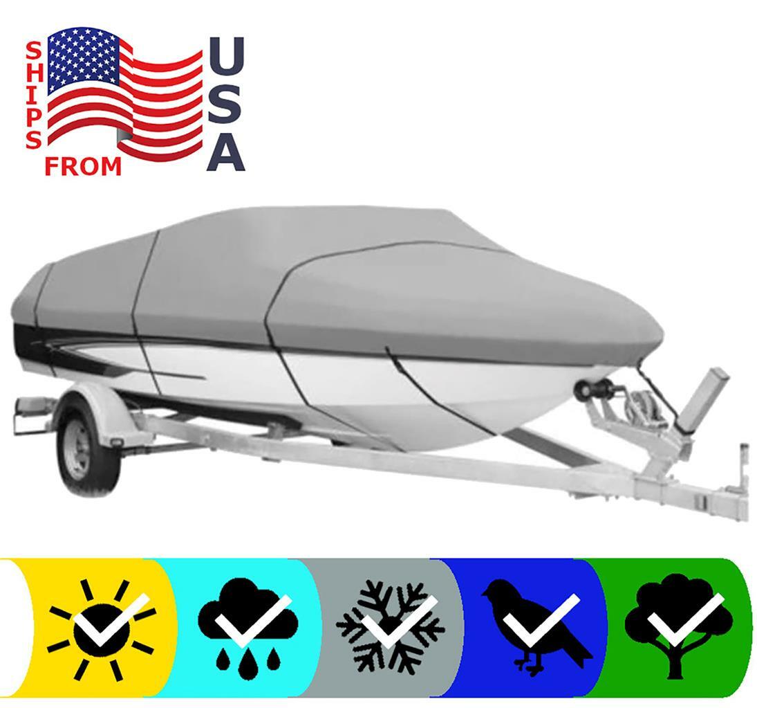 GRAY BOAT COVER FOR BAYLINER 1650 FORCE 1971