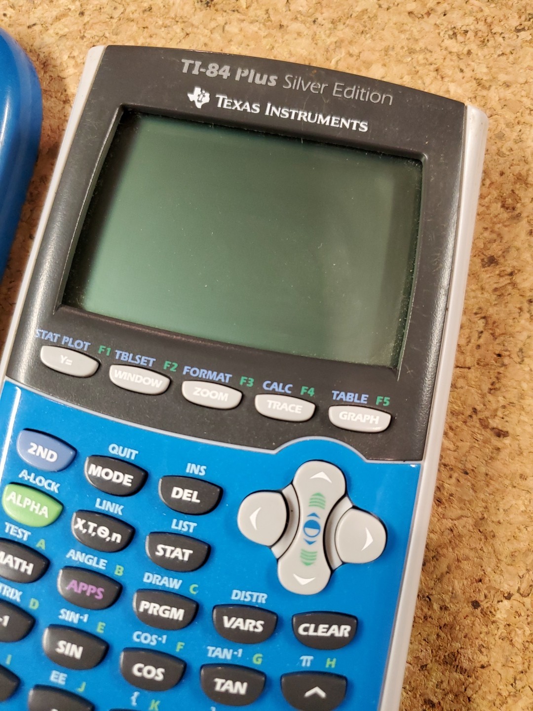 Texas Instruments TI-84 Plus Silver Edition Graphing Calculator w Cover - Tested