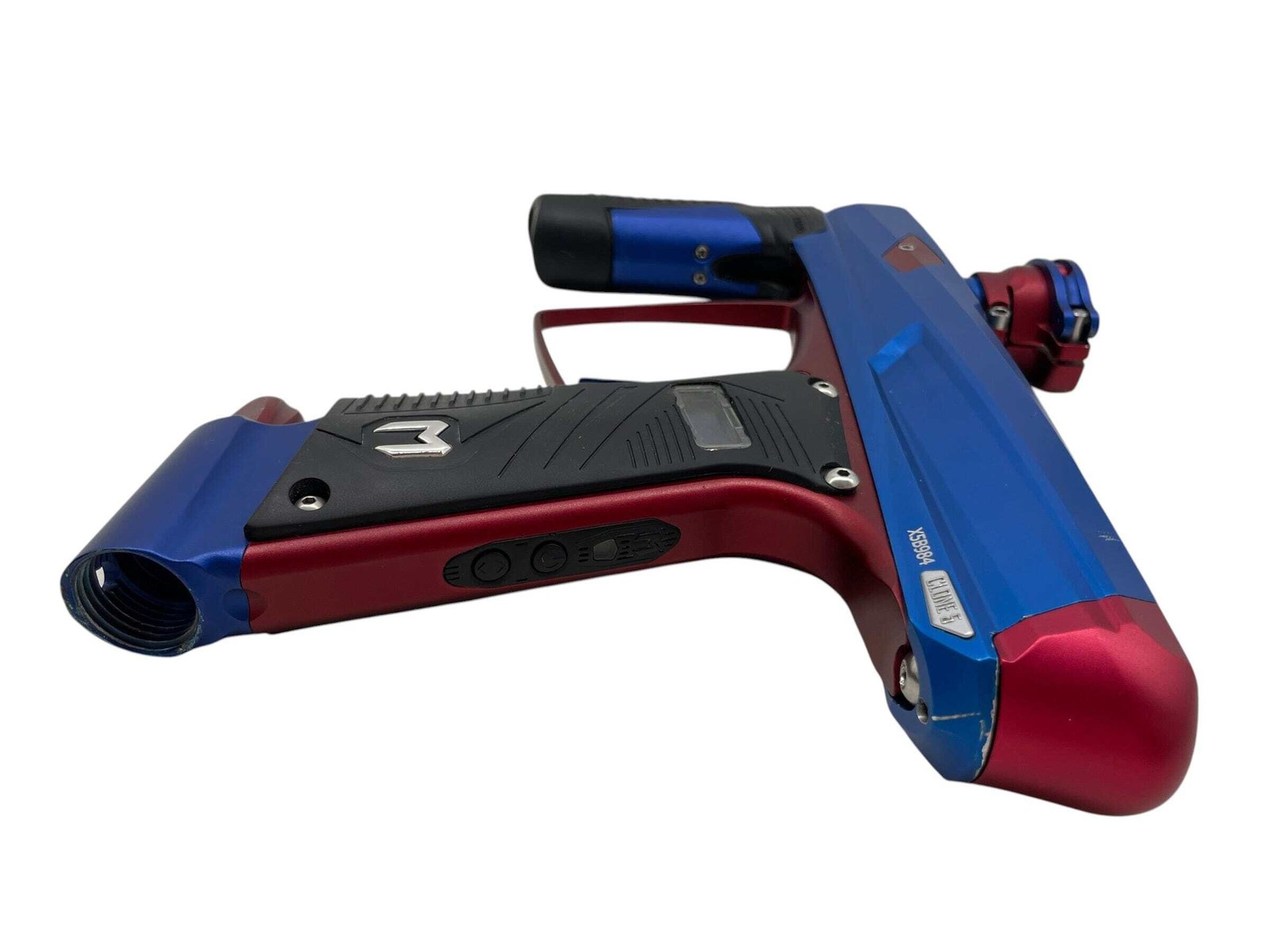 MacDev Clone 5 Blue/Red Paintball Gun