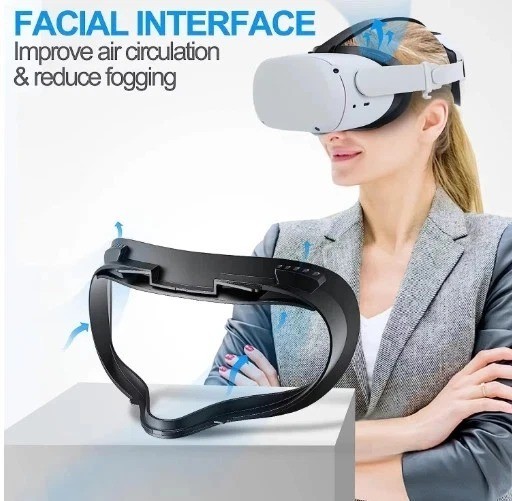 Share Export Images Face Cushion Pad for Meta Quest 2 VR Facial Interface Repla