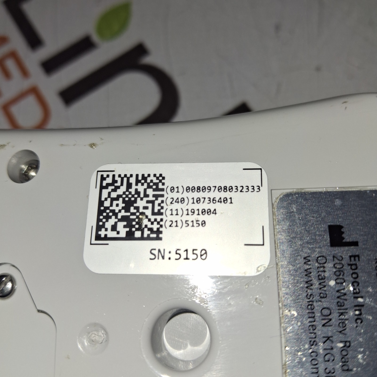 Epocal, Inc Epoc Reader Base