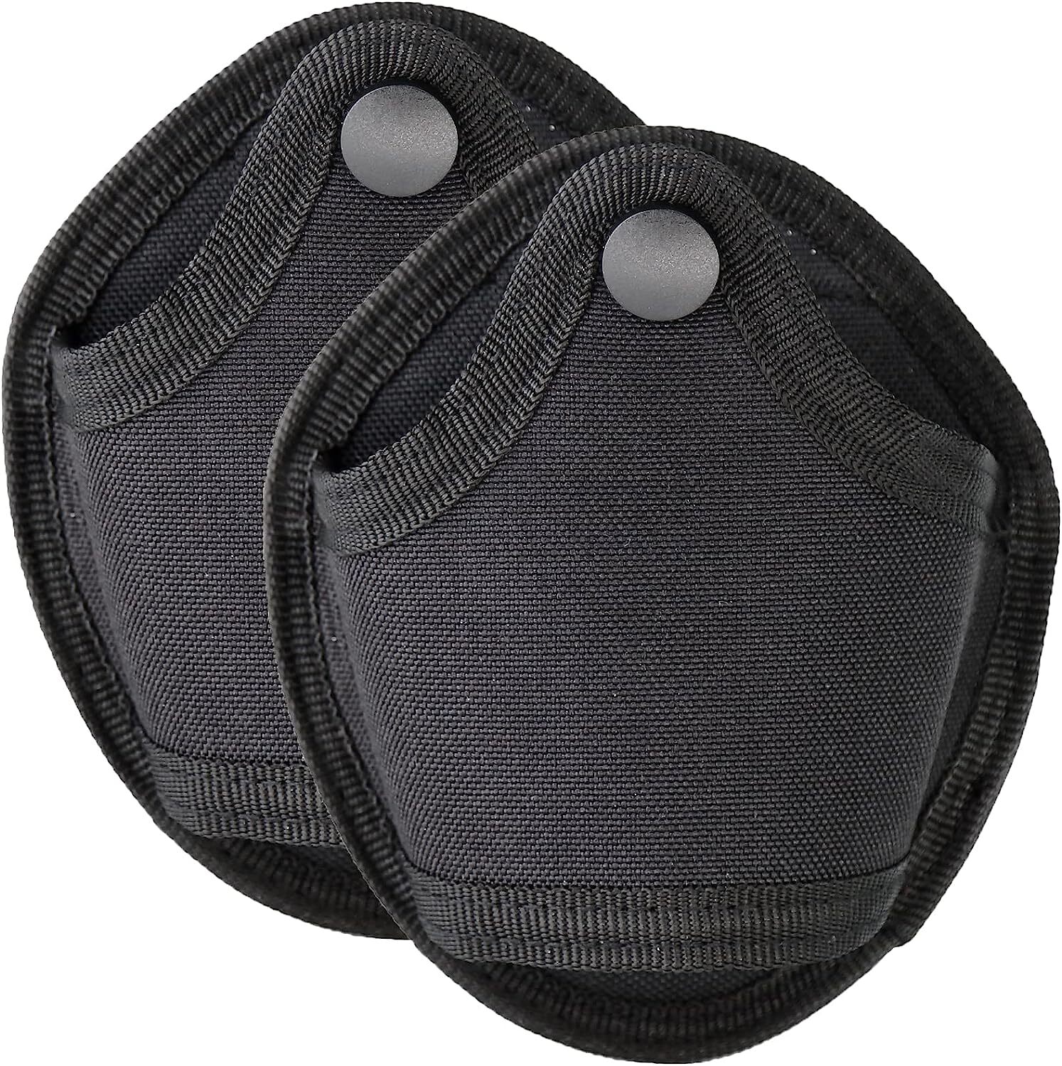 2Pack Handcuff Holder Duty Belt Open Top Handcuff Case Quick Release Cuff Holder