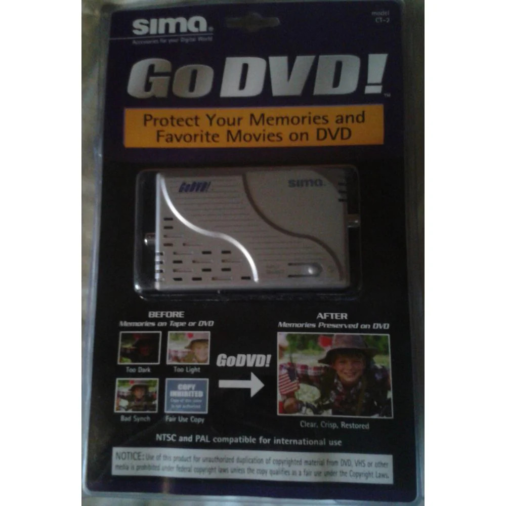 GoDVD CT-2 Digital Video Enhancer and Converter, Supports S-Video and Compo