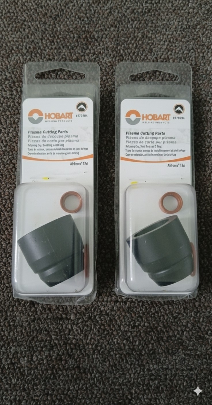 (2 Pack) Hobart Welding #770794 Plasma Cutting Parts  O-Ring 3 part Nose Piece