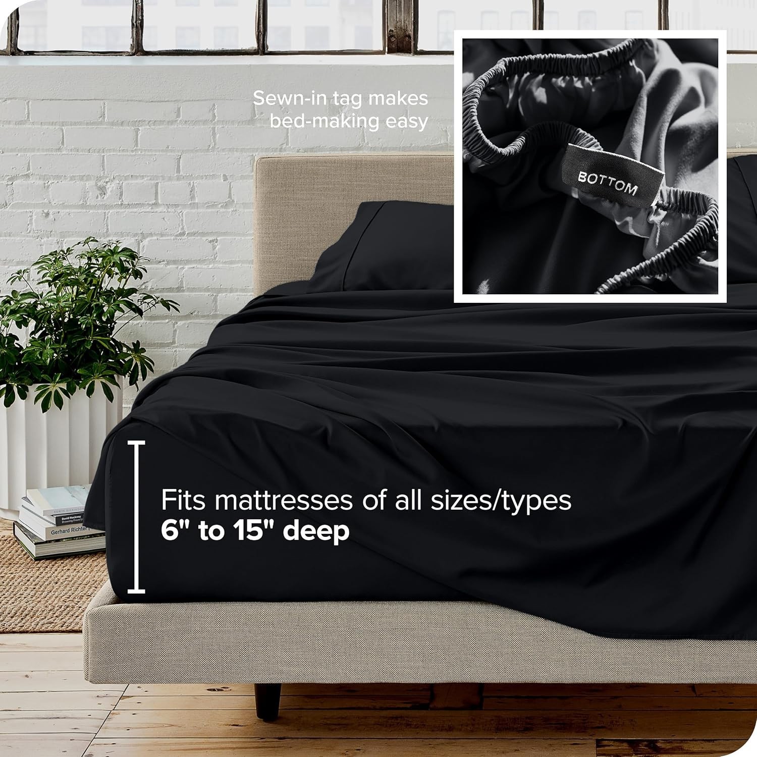 Luxury 1800 Thread Count Queen Sheet Set - Ultra-Soft Microfiber, Deep Pockets