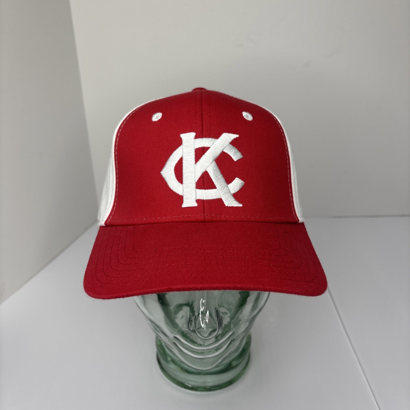 Kansas City Monarchs Pepsi Giveaway Adjustable Baseball Hat Red White Cap SGA