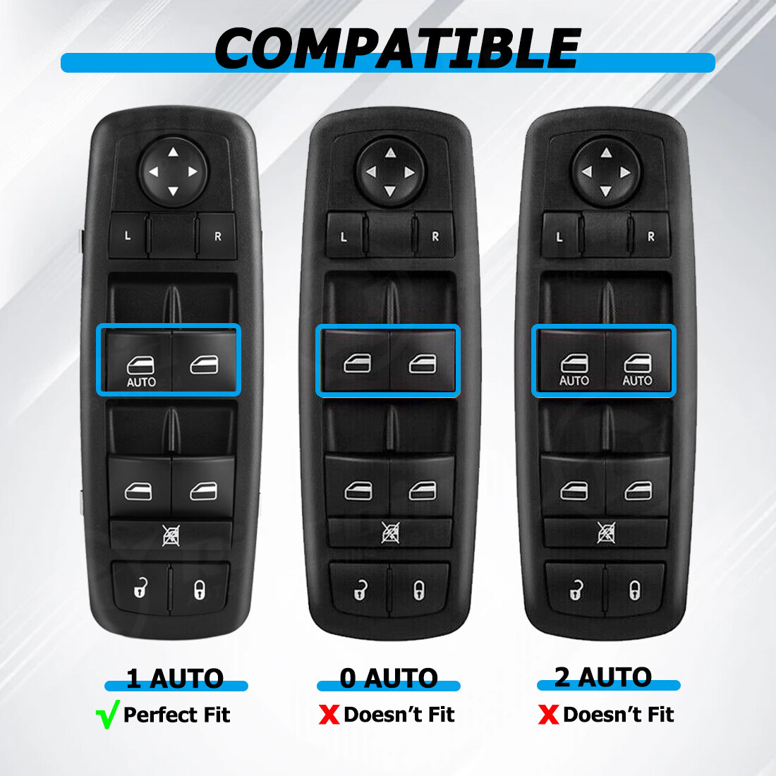 Master Control Window Switch Front Driver for Dodge Journey Nitro Jeep Liberty