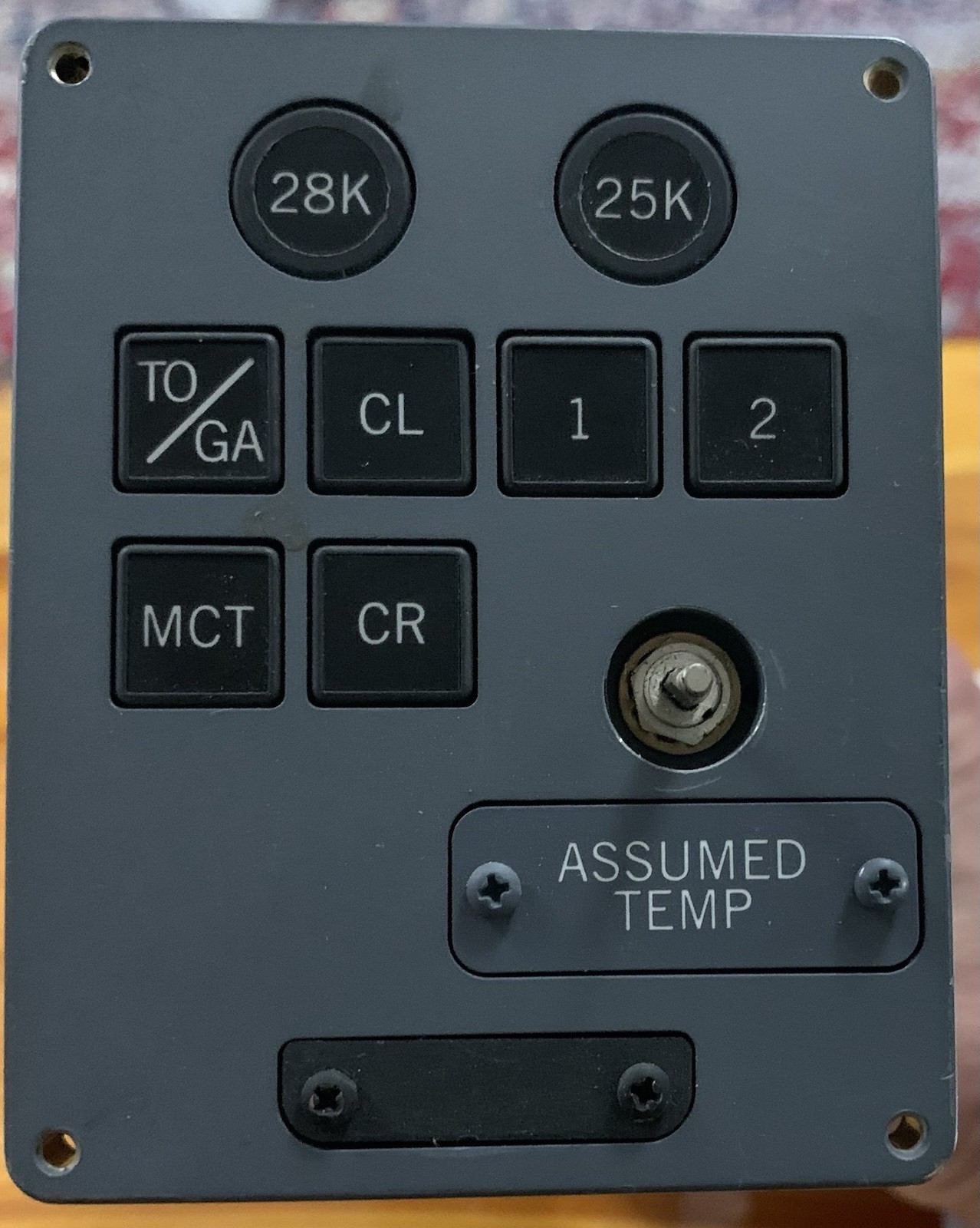 Honeywell Dual Rated Thrust Rating Panel Mock-up for Testing P/N 4058254-904