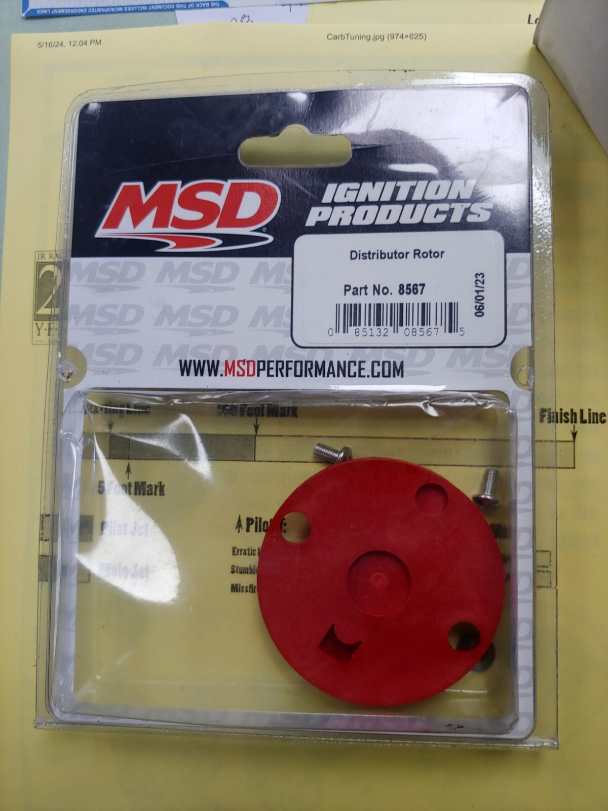 MSD Rotor Part # 8567 MSD Performance Ignition New