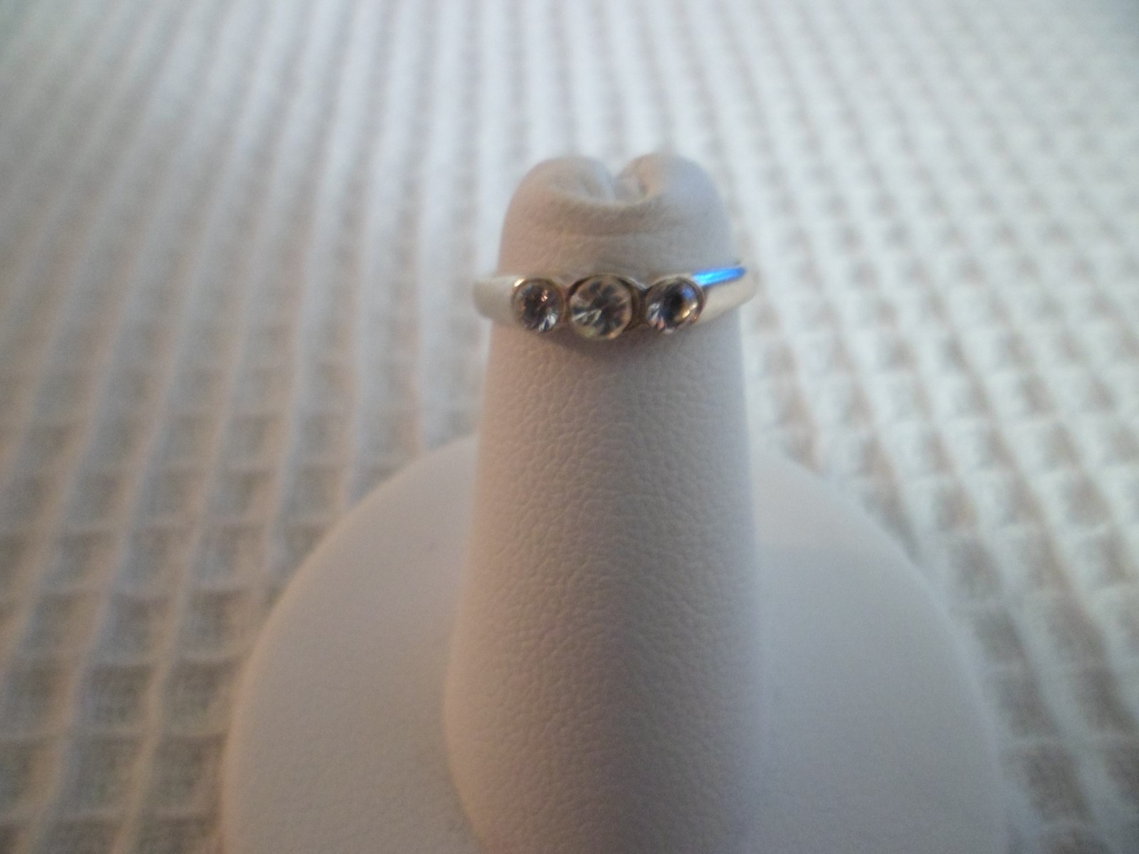 Sterling Silver Open Toe Ring Adjustable ~ Style3 White w/GiftBox/Bag Free Gift