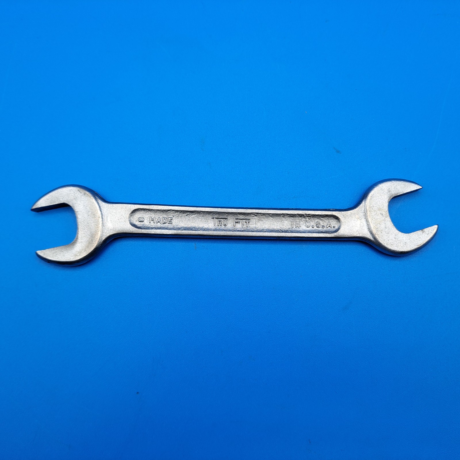 Vintage TruFit Forged Steel 11/16 x 3/4" Open End Wrench, Made in USA