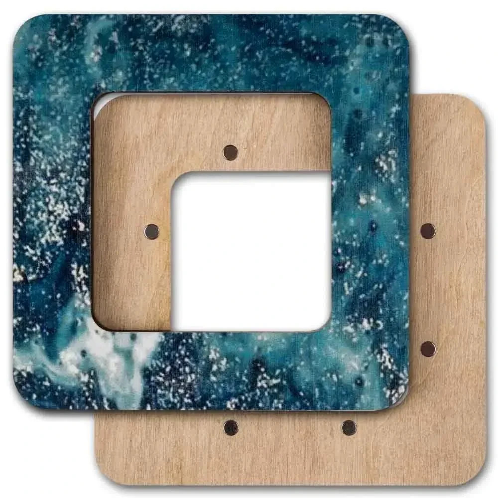 Wooden Embroidery Hoop with Magnetic Holders DIY Cross Stitch, Frame Needlepoint
