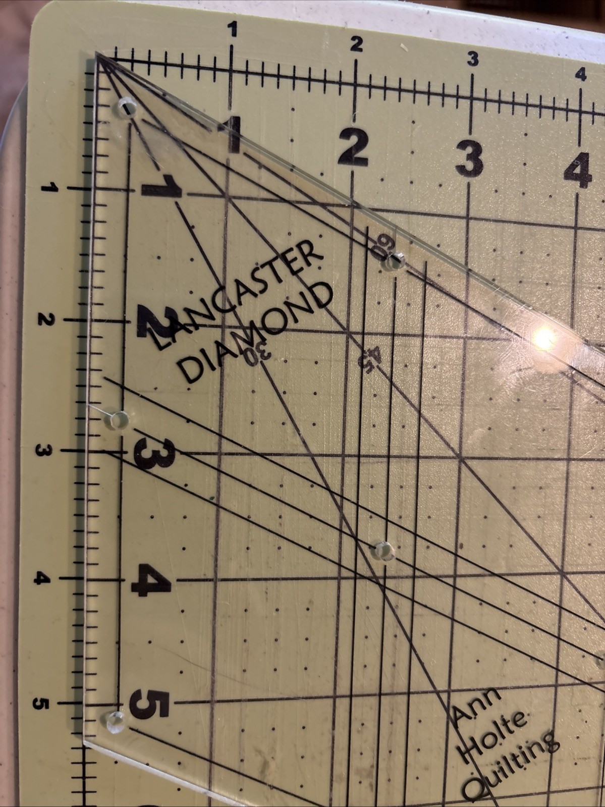 Diamond Template - Clear 1/8 Inch 30 Degree