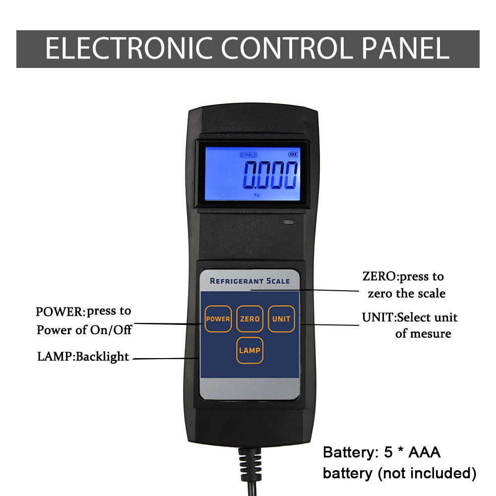 90kg Refrigerants Scale High Precise Conditioning Electronic Z4G7