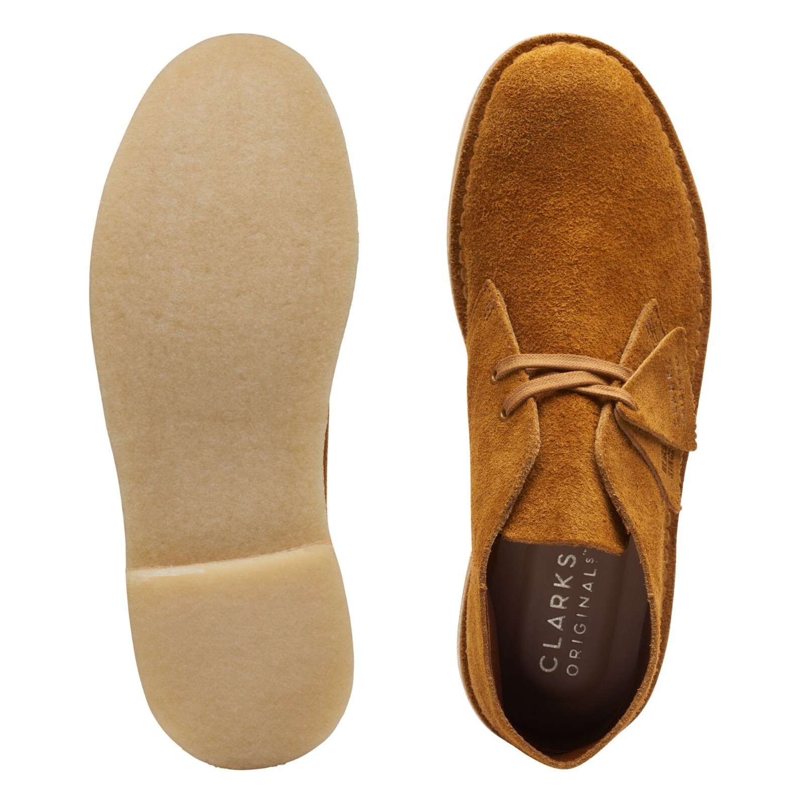 Clarks Originals Men's Desert Boot Brown/Orange Suede 26169943