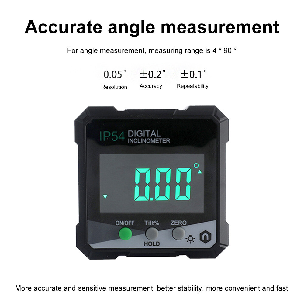 360° Digital Level Angle Gauge Digital Inclinometer Universal Bevel Protractor