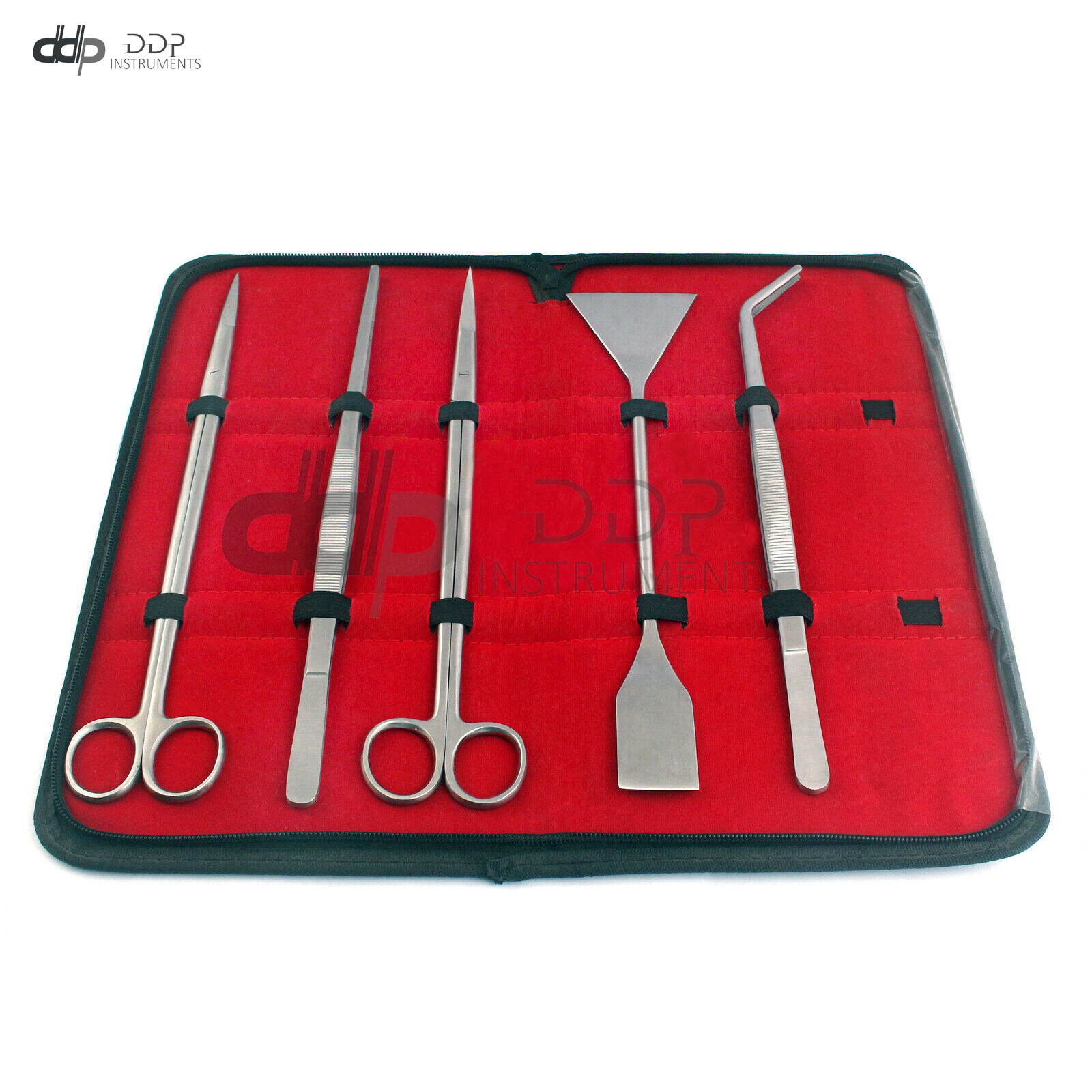 5pcs Set For Marine Aquarium Live Plants Grass Scissor Tweezers Shovel Kit Tools