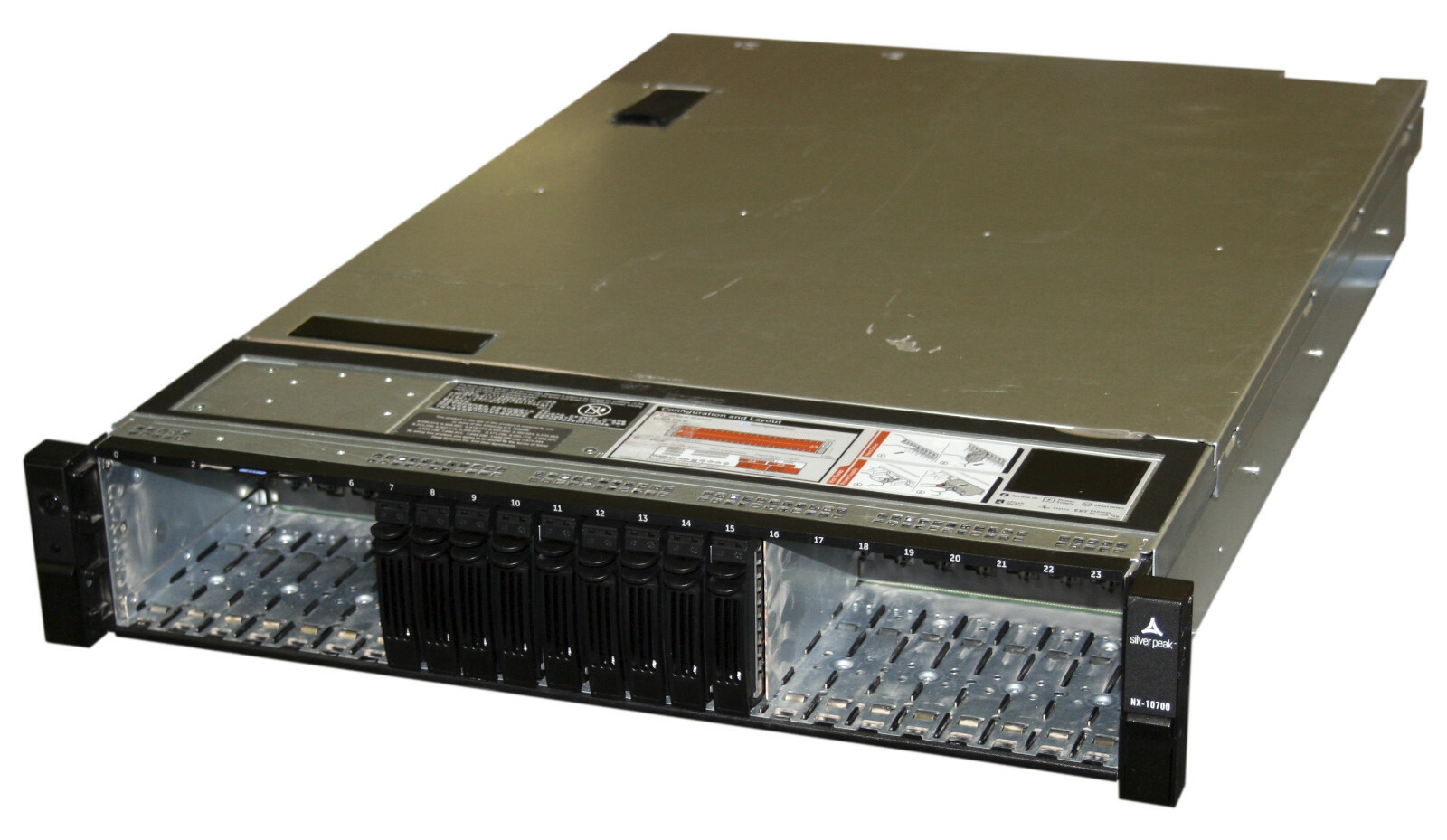 Silver Peak NX-10700, 24* 2.5" Bays, 2* Intel Xeon E5-2697v2 CPU, 64GB RAM