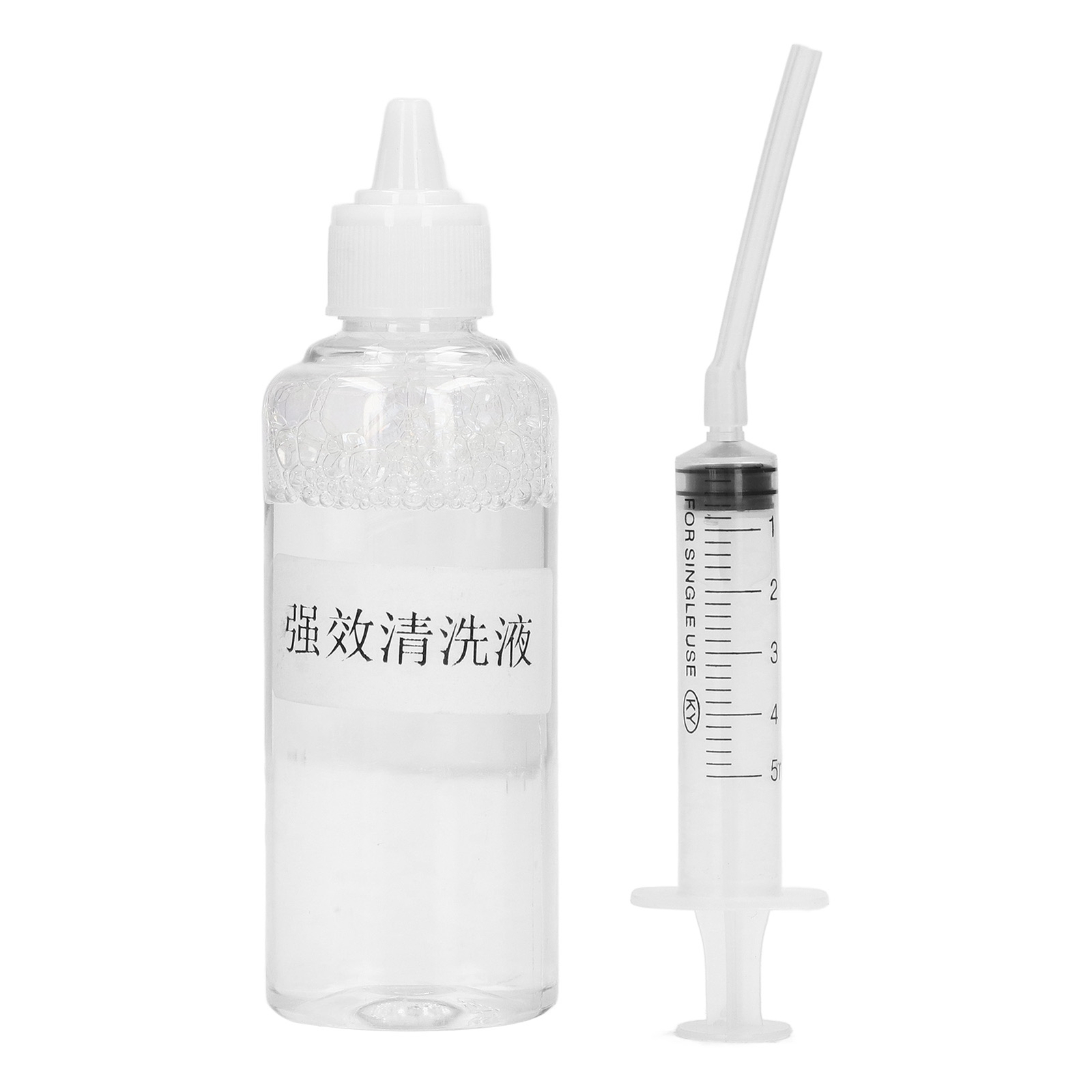 Ink Cleaning Solution Strong Dissolve Nozzle Dye Cleaning Fluid With Syringe