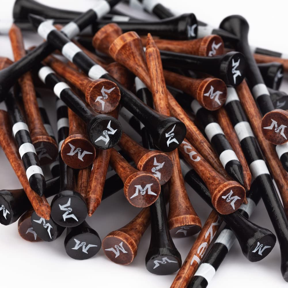 Natural Bamboo Golf Tees 2.75  3.25 - 50 or 120 Pack, Reduce Friction