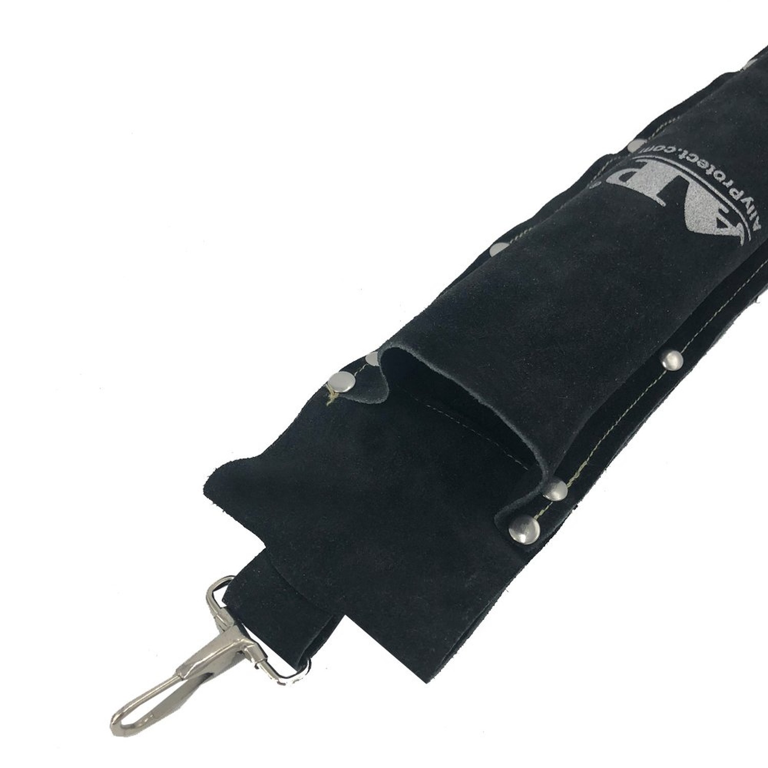 Welding Rod Bag, AllyProtect Split Cowhide Leather Electrode Pouch Flame Resi...