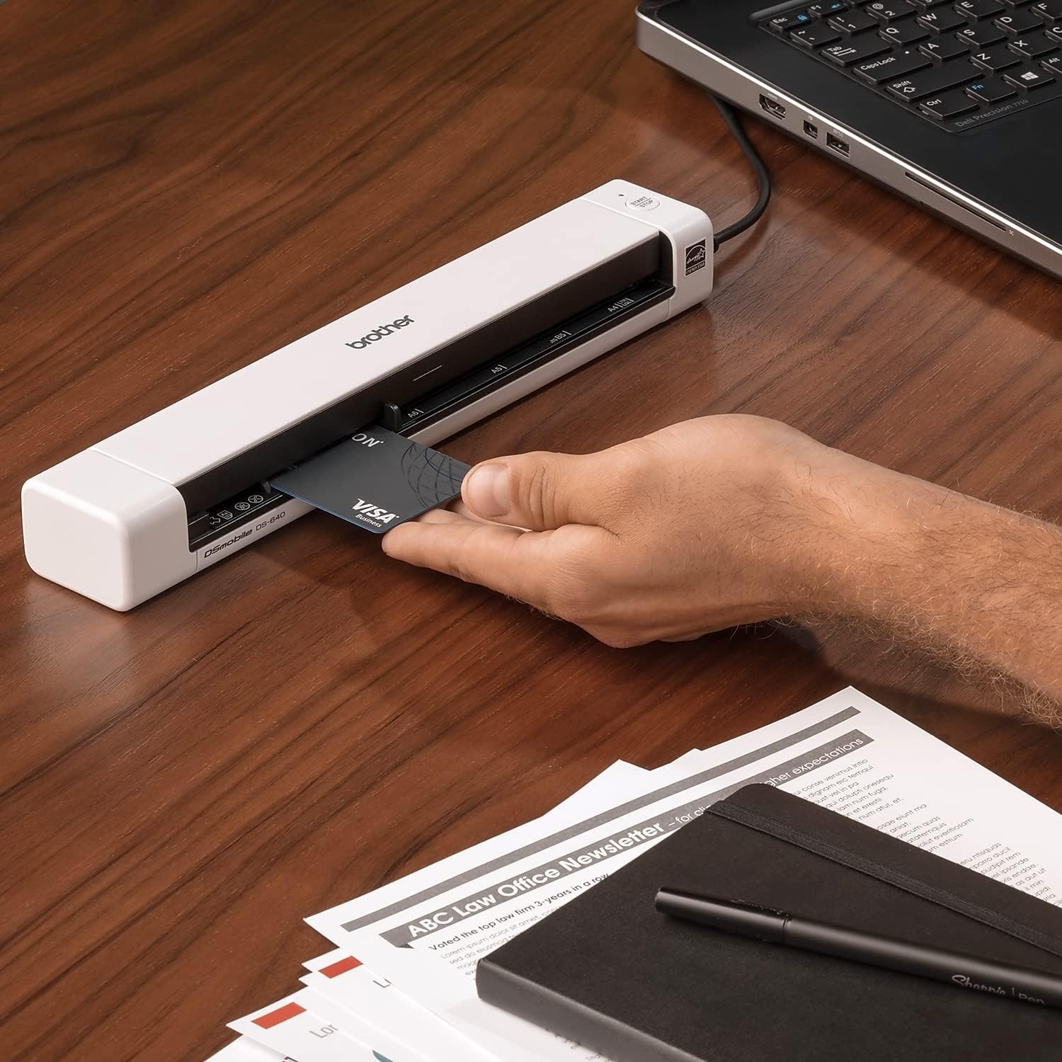 Brother DS-640 Compact Mobile Document Scanner 16ppm USB Mac PC Windows