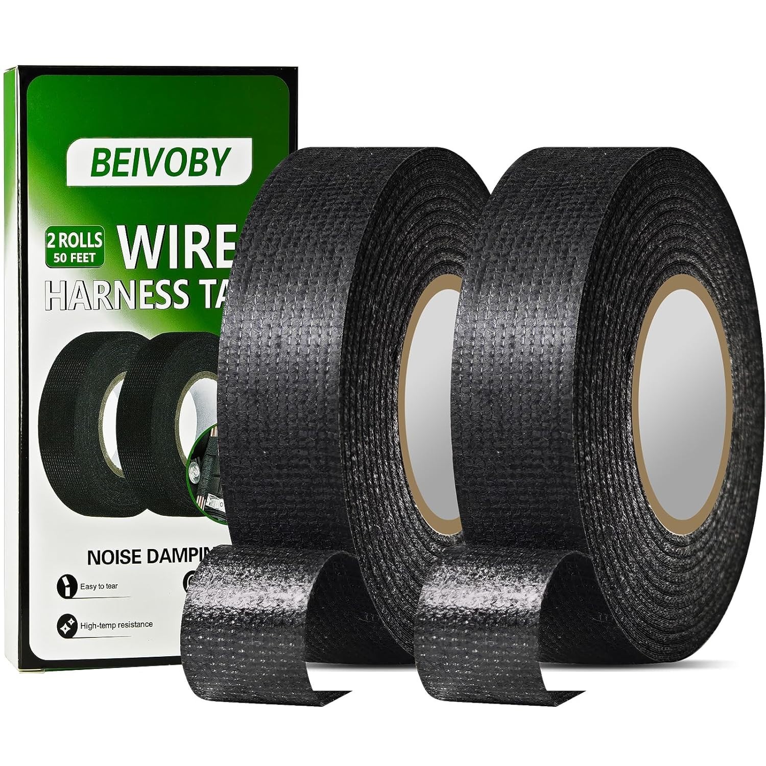 Protect Engine Wiring - 2 Rolls 100ft High Temp Wire Harness Tape