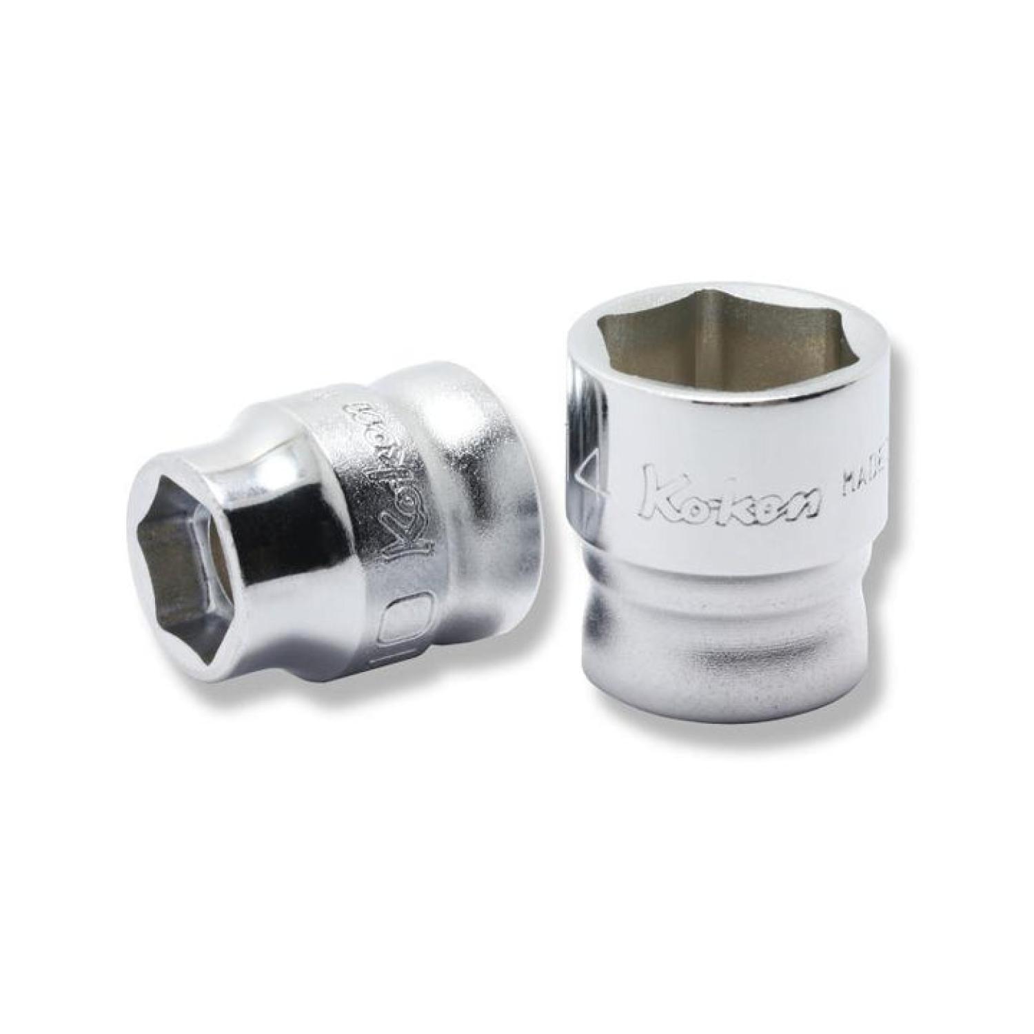 Koken 3400MZ-22 3/8 Sq. Dr. Socket 22mm 6 point Length 23mm Z-series