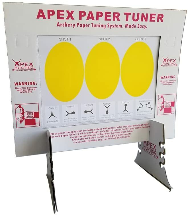 KHAMPA DIY Archery Paper Tuning System Kit Portable Archery Paper Tuner 11pc