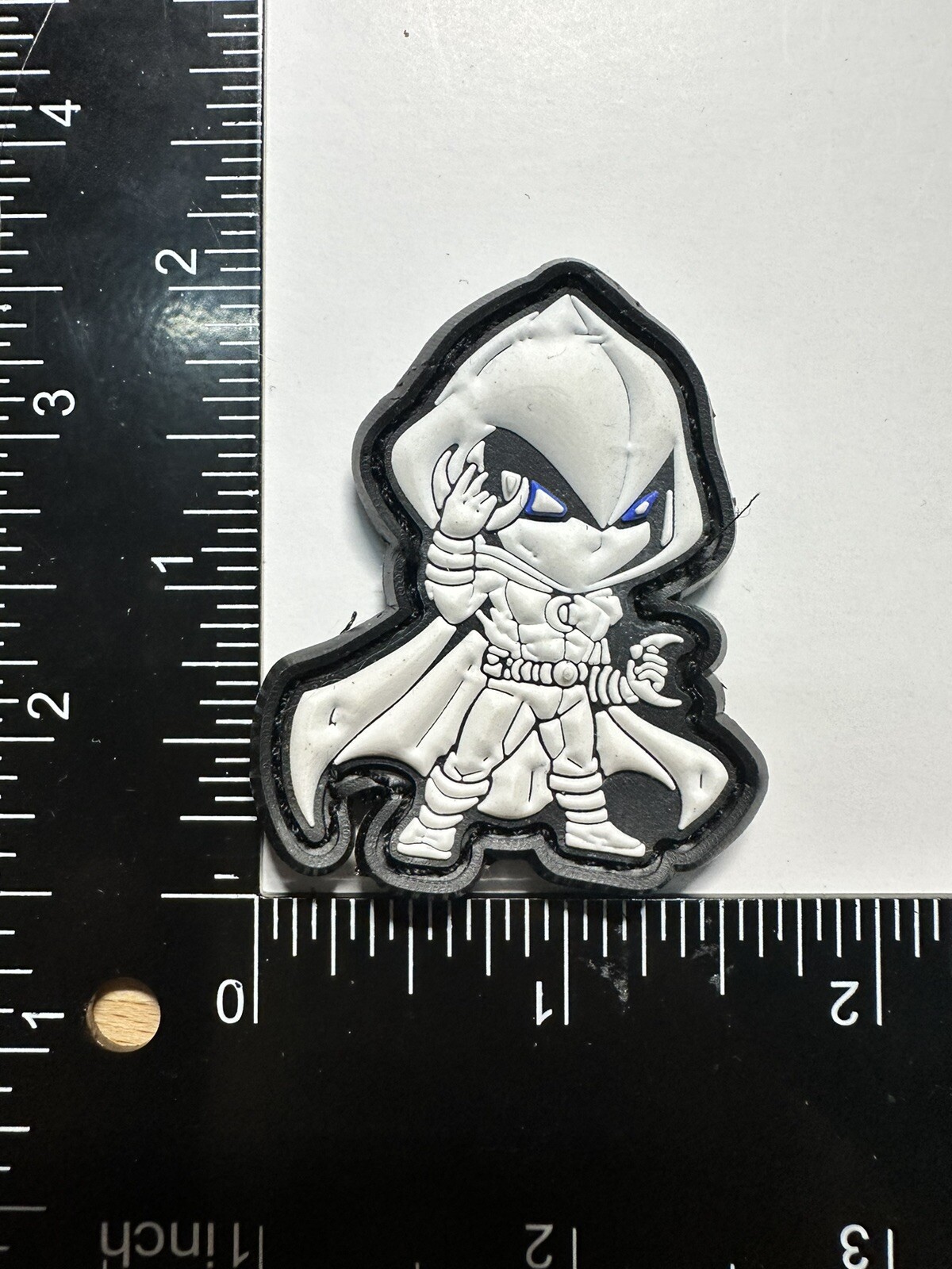 Moon knight marvel pvc rubber morale ranger eye patch Edc