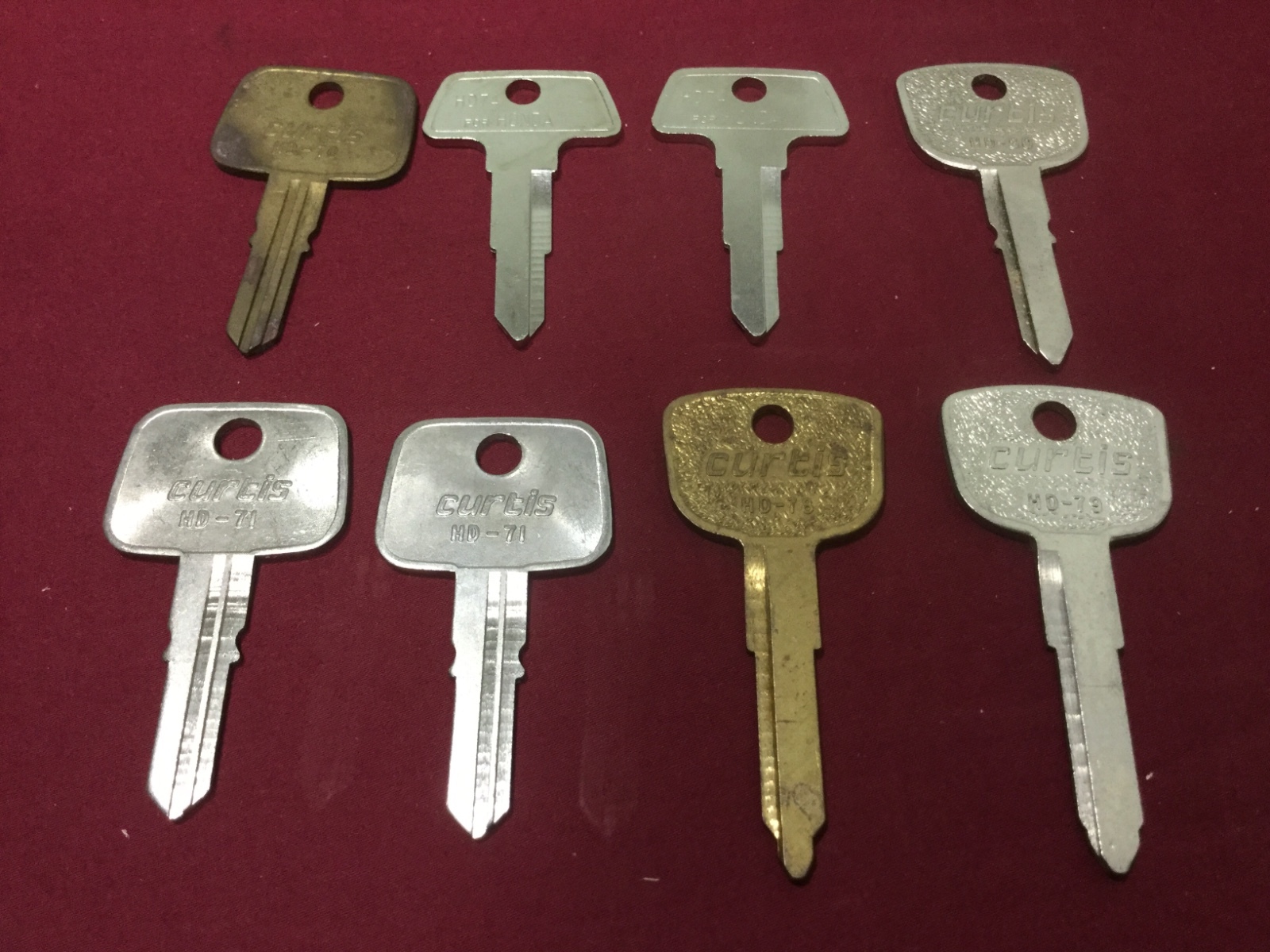 Honda by Curtis Automotive HD71, HD79, HD70, Key Blanks, Set of 8 - Locksmith