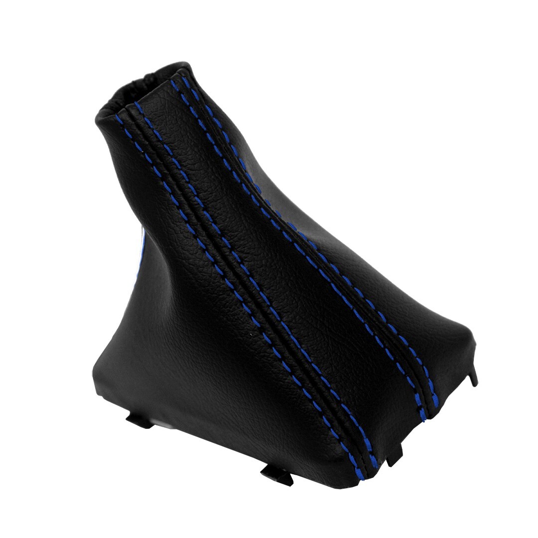 Fits 07-15 Audi Q7 Synthetic Leather Automatic Shift Boot Blue Stitch