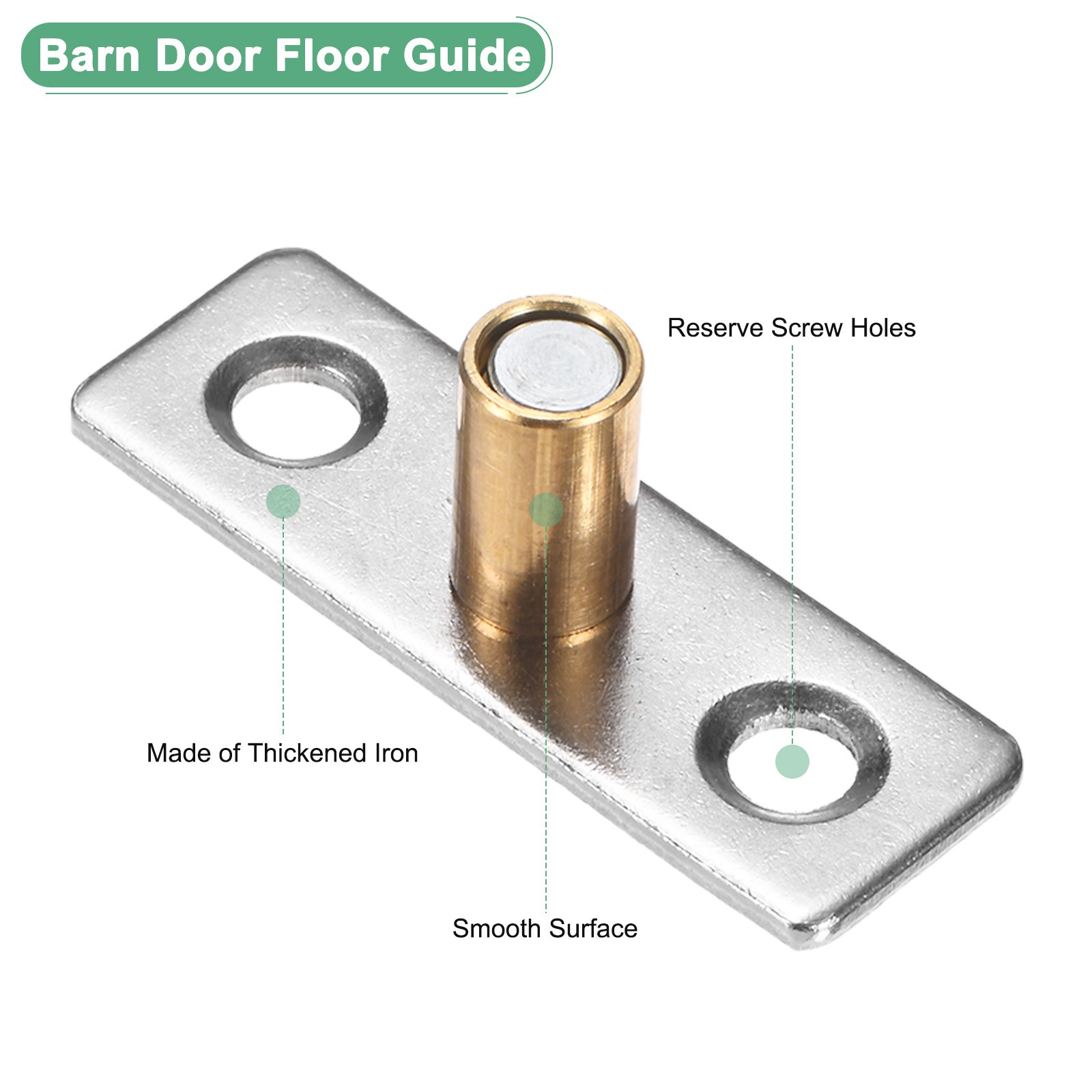 2-Pack Roller Guide Sliding, 5.5mm/0.22" Dia Sliding Floor Guide [Gold]