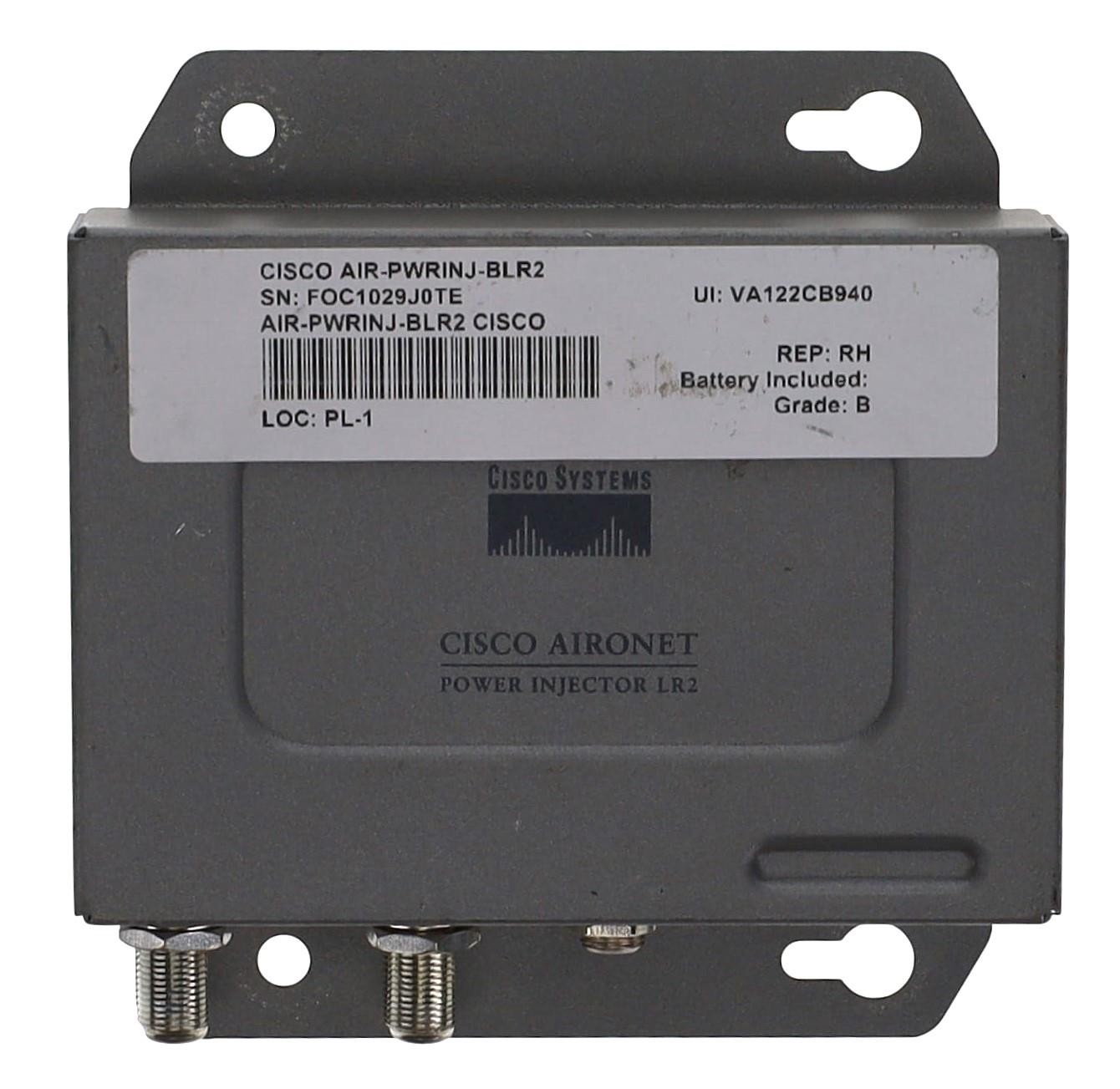 CISCO AIRONET AIR-PWRINJ-BLR2 LR2 POWER INJECTOR 800-25334-03