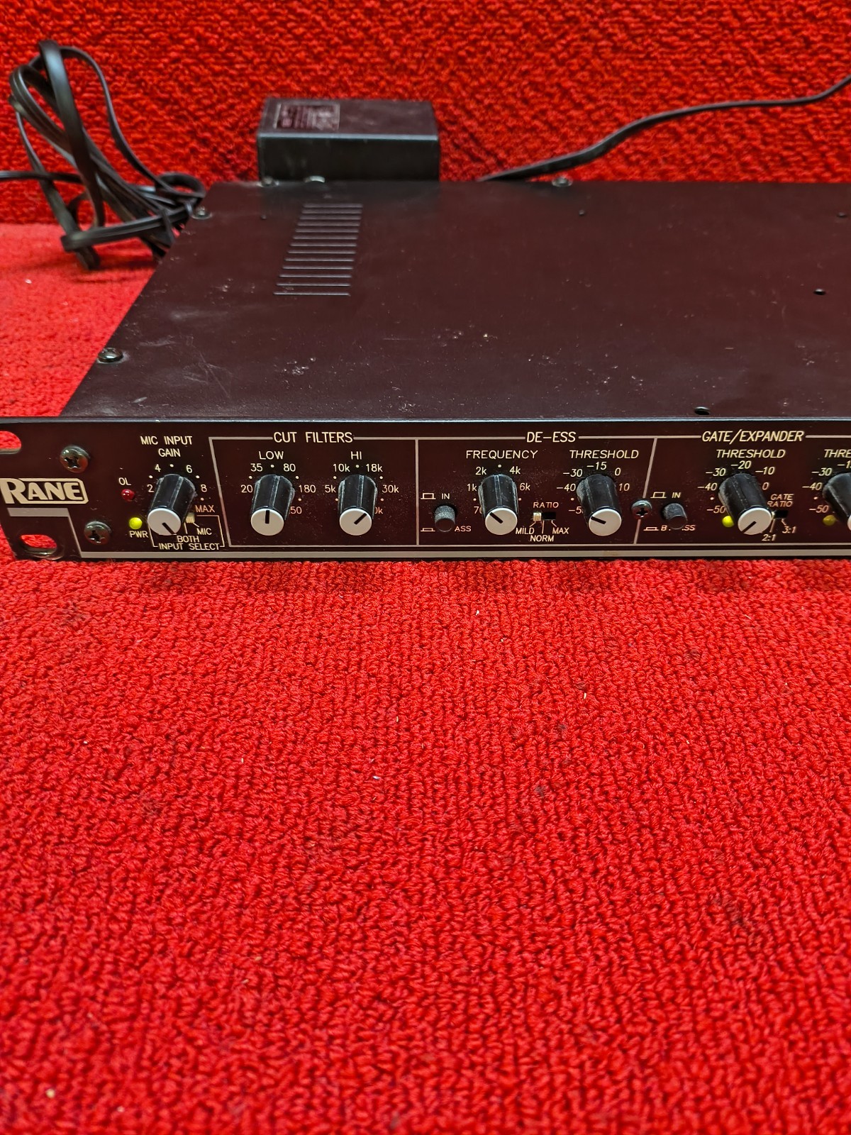 Used Black Rane VP-12 Voice Processor 48V Phantom Power Good Cond