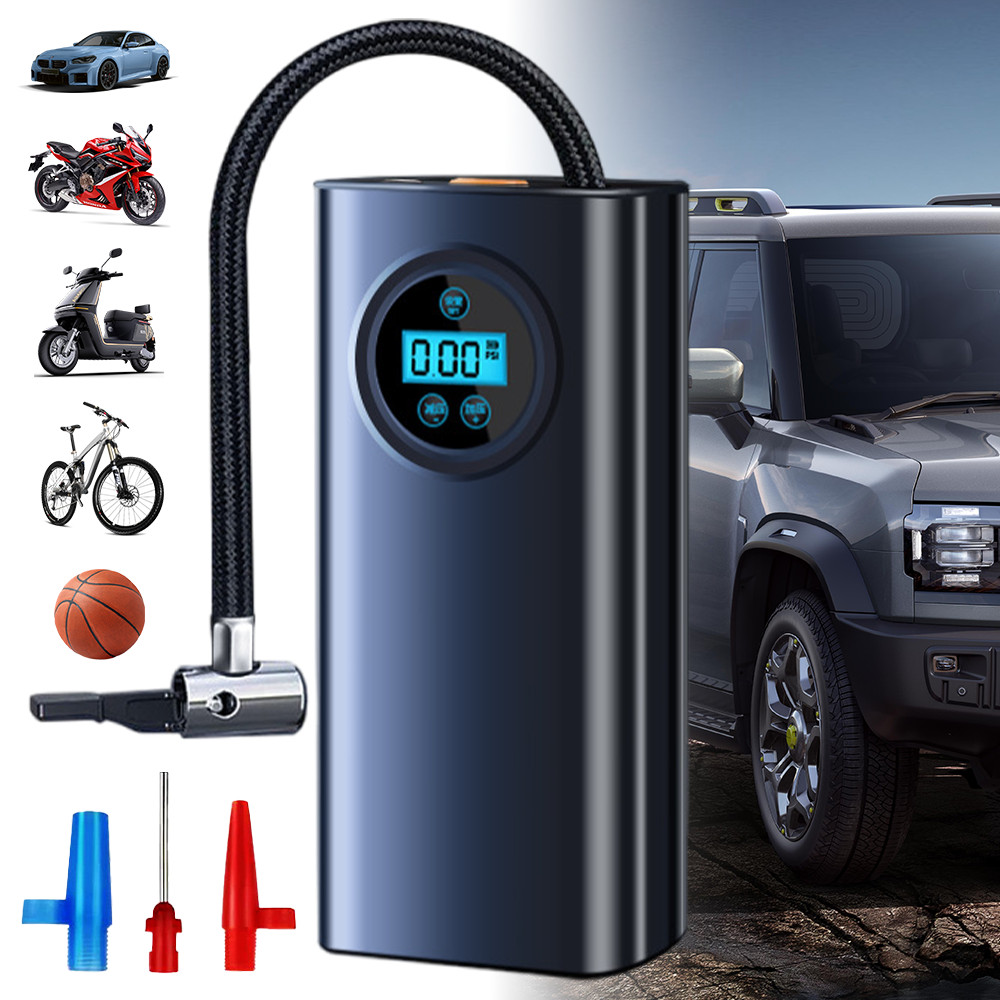 150 PSI Air Compressor Tire Inflator Tires Air Pump Portable Fits Car Moto Bike
