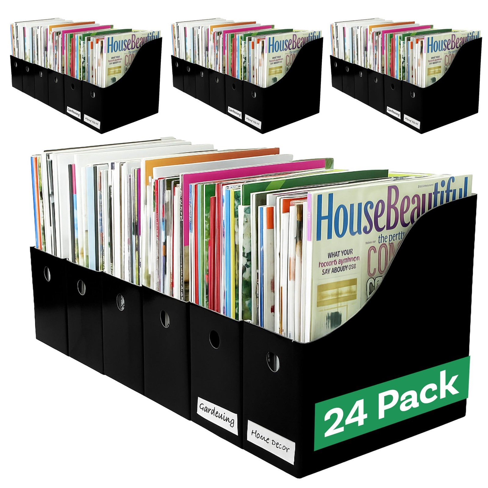 Evelots Magazine - Set Of 24 - - - Double Front Panel For