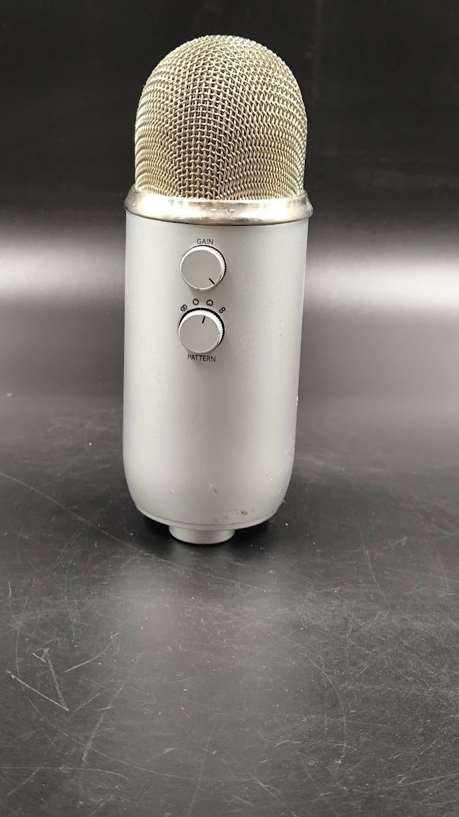 Blue Yeti Microphone Used Working Silver