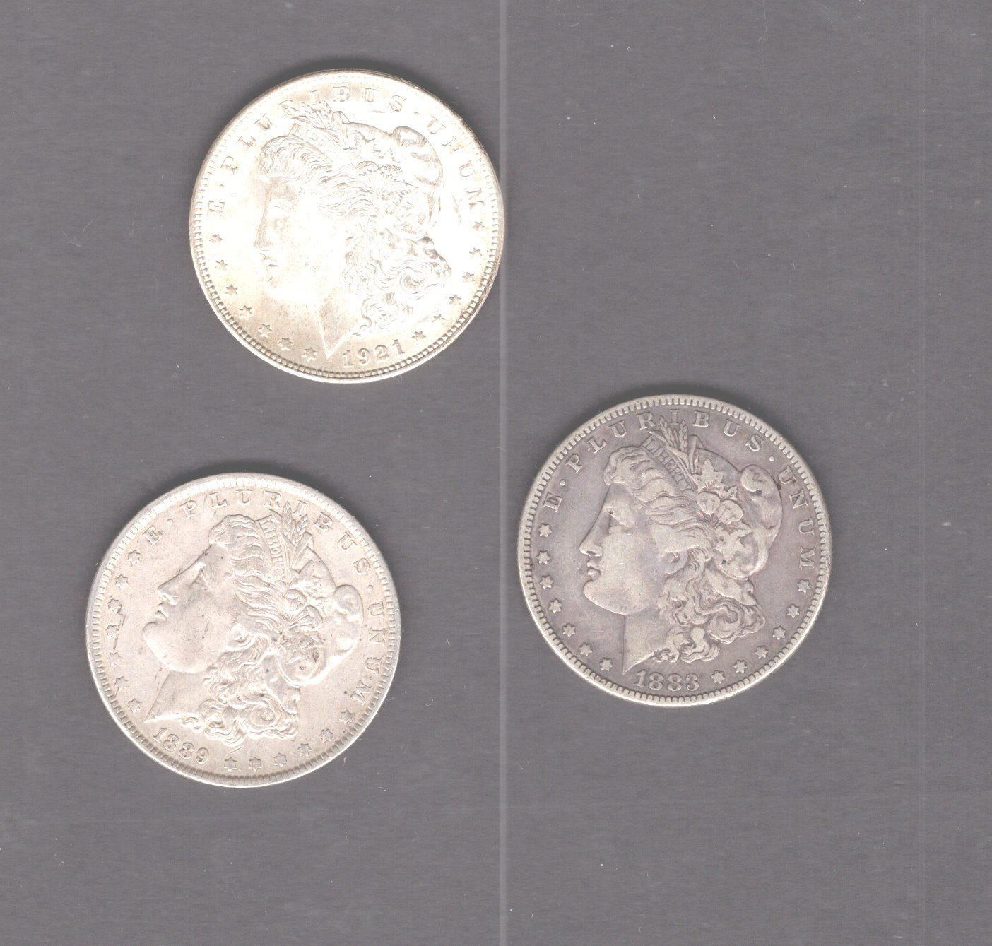 Silver  Dollars    1883,  1899,  1921