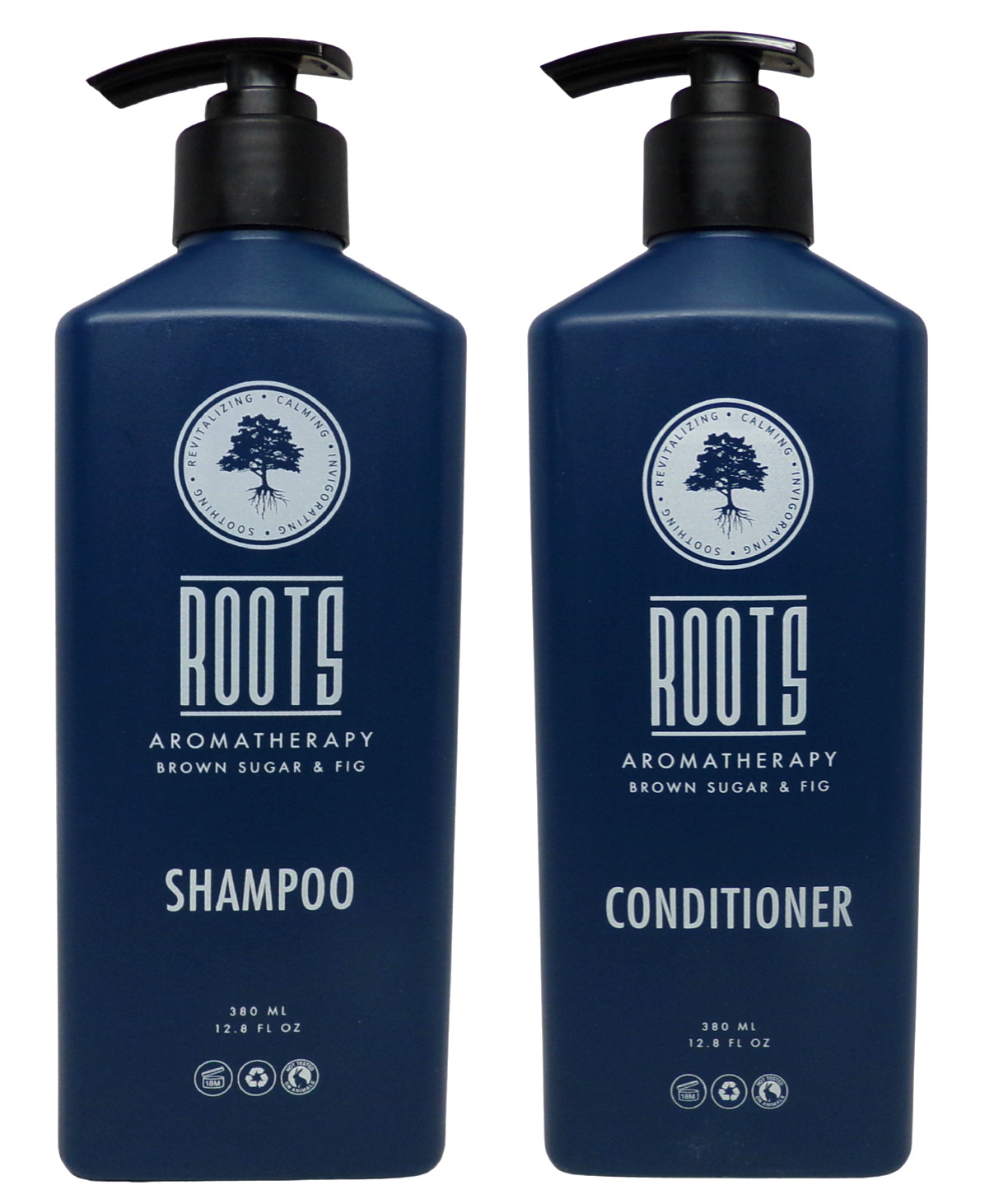 ROOTS Aromatherapy SHAMPOO And CONDITIONER Set Brown Sugar & Fig 12.8 oz