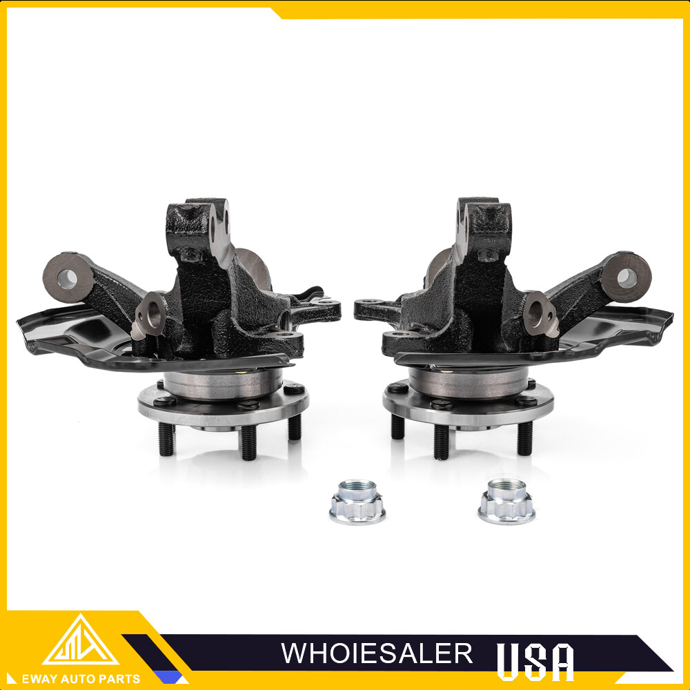 Front Steering Knuckles and Wheel Hub Bearings Set For Toyota Camry Lexus ES350