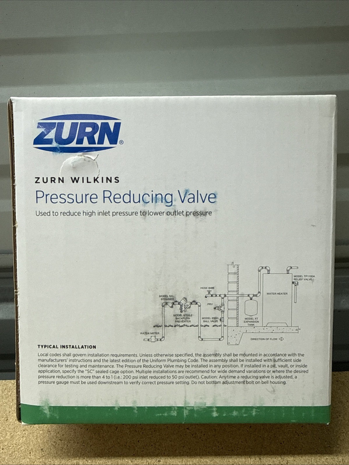 Zurn 34-600XL Water Pressure Reducing Valve
