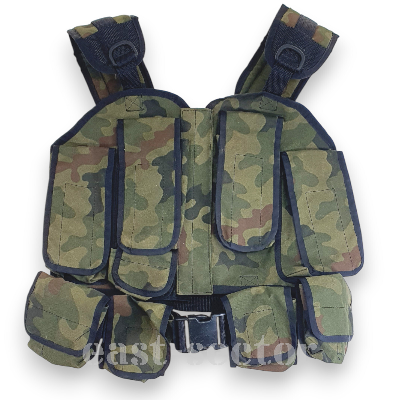 Tactical Assault Combat Vest Polish Army Chest-Rig Woodland Pouch for Magazines