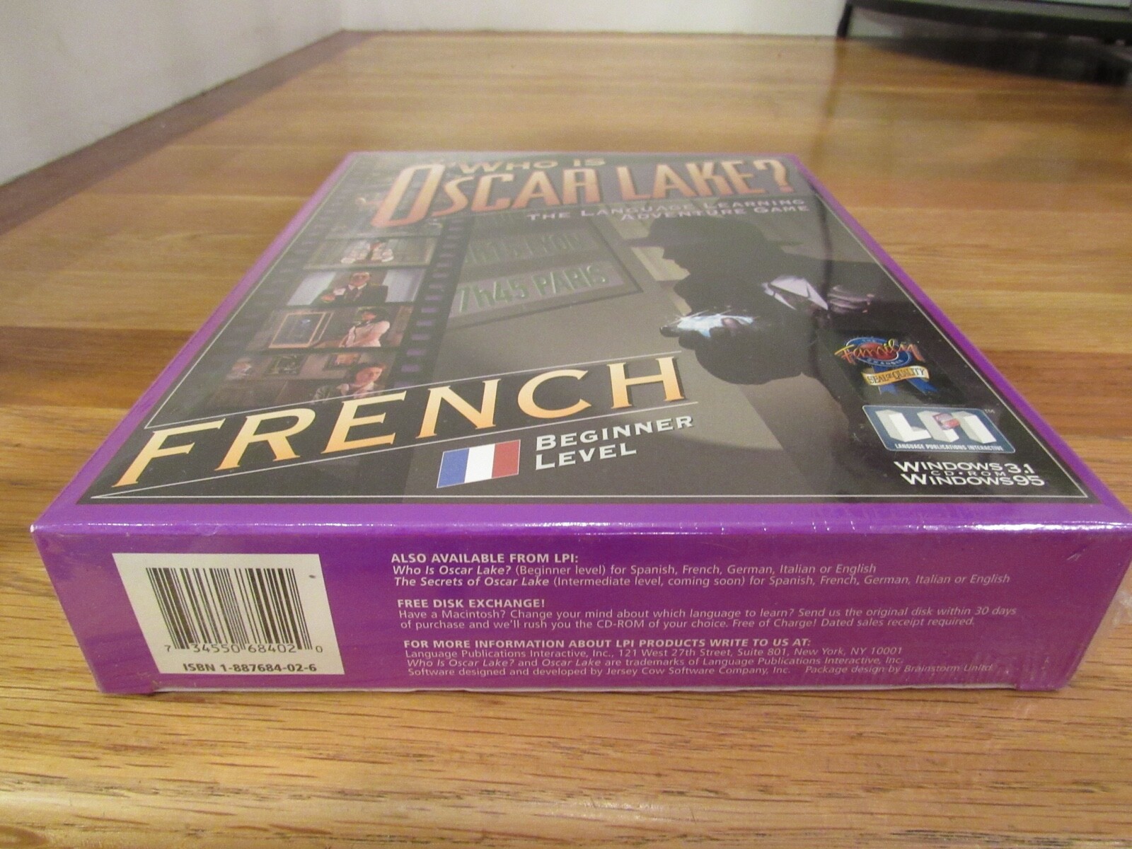 NEW SEALED! WHO IS OSCAR LAKE? French Language Learning Beginner Level PC CD