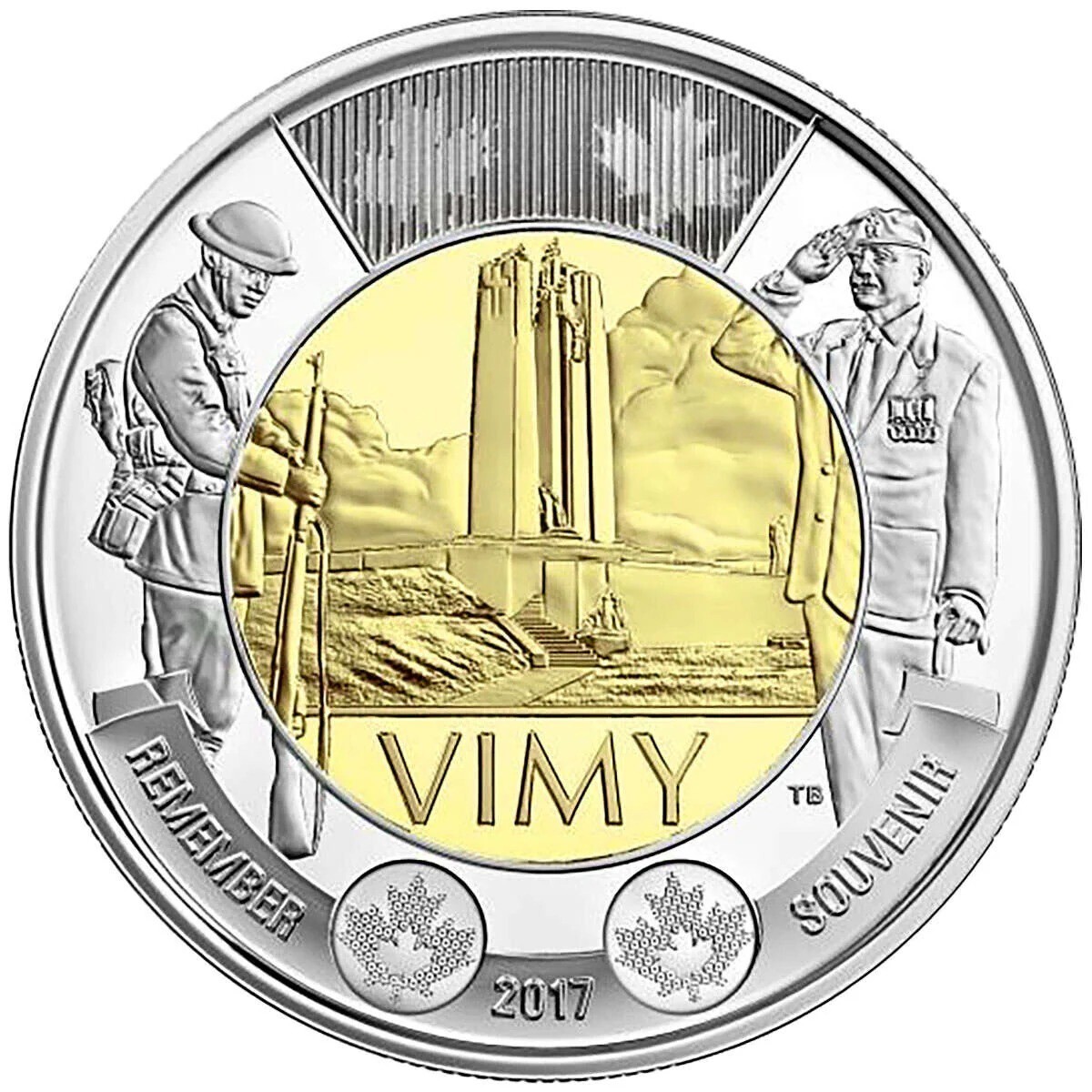 2017 Canada $2 Battle of Vimy Ridge - Special Wrap Roll, 25 coins