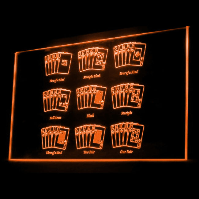 230050 Dealer Poker Combination Aces Display LED Light Neon Sign