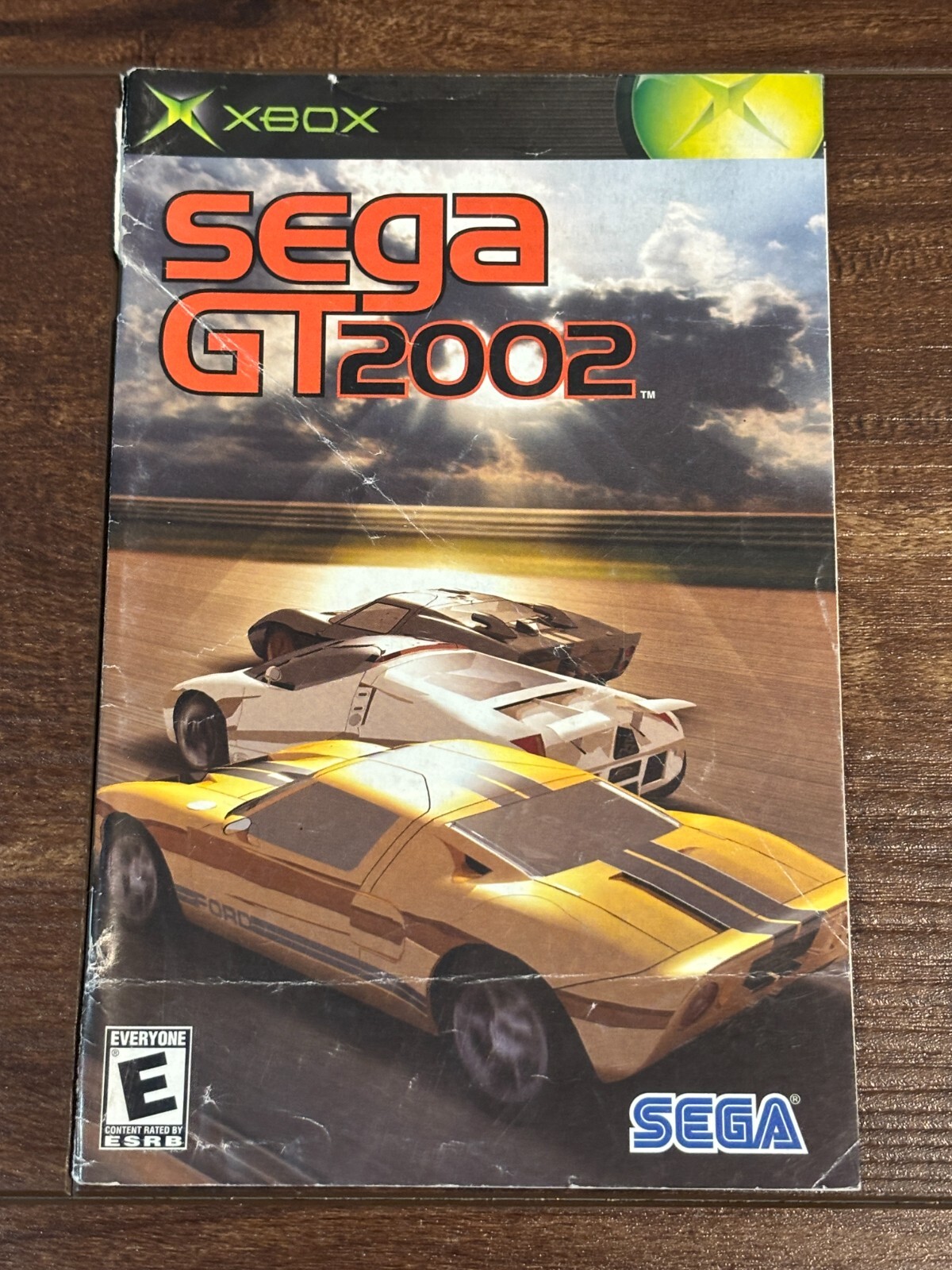 Sega GT 2002 Racing XBOX Instruction Manual Only