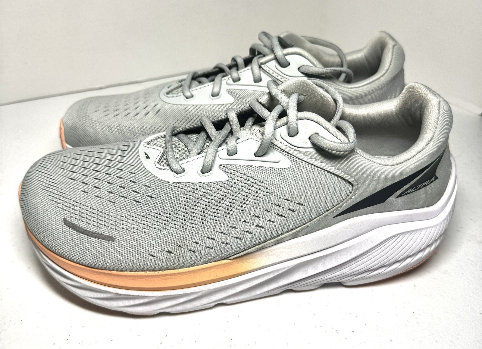 ALTRA Via Olympus 2 Shoes-Womens Size 10.5-Gray Orange-Running Comfort Walking